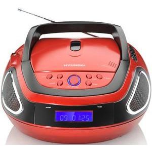 Hyundai Radio/CD Player Boombox TRC512AU3FR, rosu