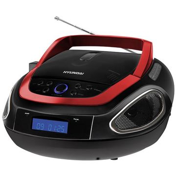 Hyundai Radio/CD Player Boombox TRC512AU3R, negru/ rosu