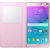 Husa Samsung husa S-View EF-CN910BPEGWW pentru Galaxy Note 4, Roz
