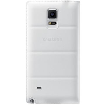 Husa Samsung husa Flip Wallet EF-WN910BWEGWW pentru Galaxy Note 4, alba