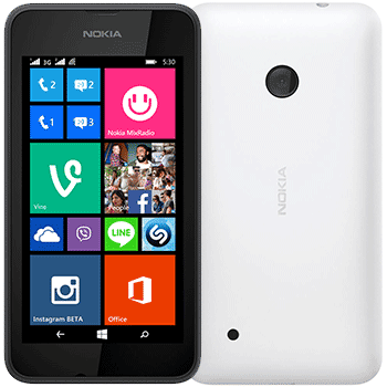 Smartphone Nokia Lumia 530 Dual SIM, Alb