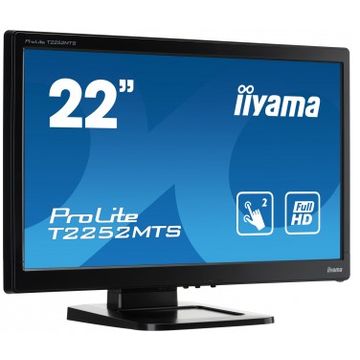 Monitor LED Iiyama Prolite T2252MTS-B3, 21.5 inch, 1920 x 1080 Full HD, negru