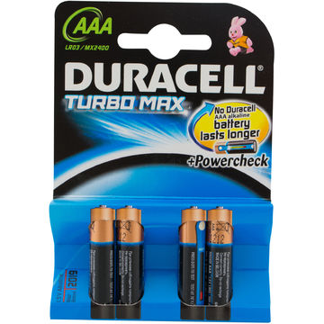 DURACELL Baterie Turbo Max AAA LR03 4buc