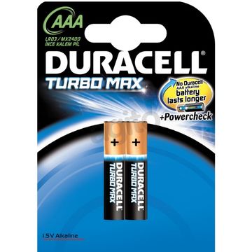 DURACELL baterii Turbo Max AAA LR03, 2buc