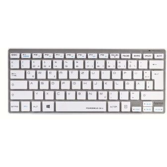 Tastatura Hama R9050454 Rossano wireless, alb / argintiu