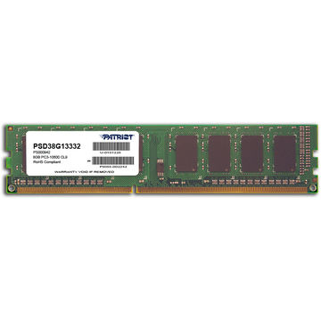 Memorie Patriot Signature 8 GB DDR3, 1333 MHz, CL 9, DIMM, Non-ECC