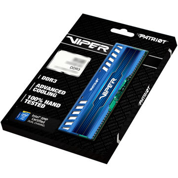 Memorie Patriot Viper 3 Sapphire Blue, 2x8 GB DDR3, 1600 MHz, CL 9, dual channel,albastru