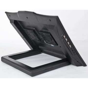 Gembird cooler notebook NBS-5 17 inch + hub USB, argintiu