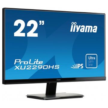 Monitor LED Iiyama Prolite XU2290HS-B1, 21.5 inch, 1920 x 1080 Full HD, negru