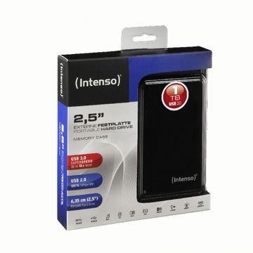 Hard disk extern Intenso MemoryCase 1TB, 2,5 inch, USB 3.0, negru