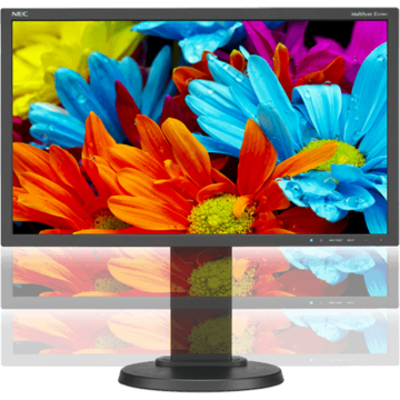 Monitor LED NEC MultiSync E224Wi, 21.5 inch, 1920 x 1080 Full HD, negru