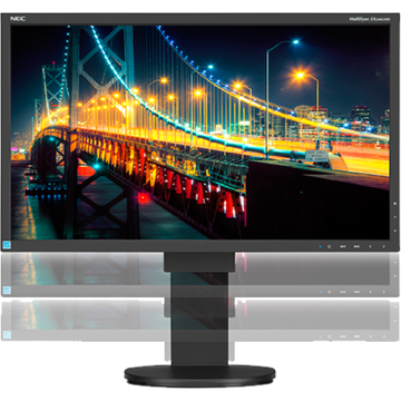 Monitor LED NEC MultiSync EA244UHD, 24 inch, 3840 x 2160 pixeli, negru