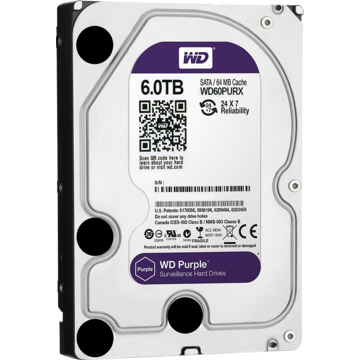 Hard disk Western Digital Purple 6TB Intellipower WD60PURX, 64MB, SATA3