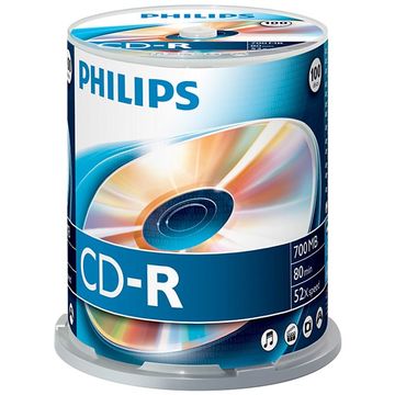 Philips CR7D5NB00 CD-R, 700MB, 52x, 100 buc
