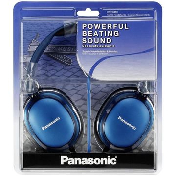 Casti Panasonic RP-HX350E-A Stereo Headphones, albastre
