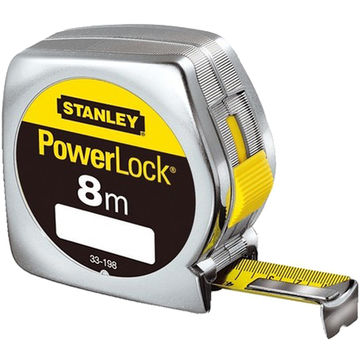 Stanley ruleta PowerLock cu carcasa ABS, 8 m