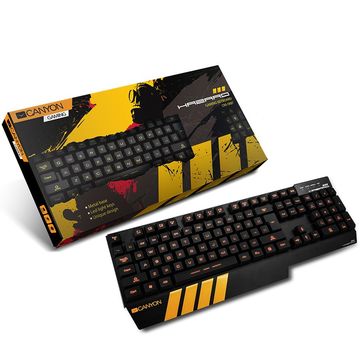 Tastatura Canyon CNS-SKB7-US Gaming iluminata, neagra