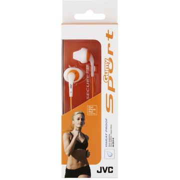 Casti JVC Gummy Sport HA-EN10-W, intraauriculare, albe