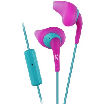 Casti JVC Gumy Sport HA-ENR15-P, intraauriculare, roz, cu microfon