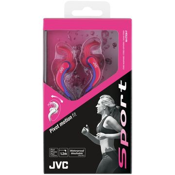 Casti JVC Sport HA-ETX30-P, intraauriculare, lavabile, roz