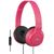 Casti JVC HA-SR185-R, tip DJ, pliabile, microfon, rosii