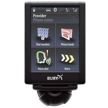 Bury Car Kit CC 9068 - Comanda vocala; Bluetooth; Ecran touchscreen detasabil; Multipoint; Incarcare telefon mobil