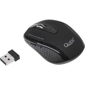 Mouse Quer KOM0570, optic, wireless, negru