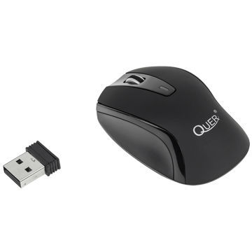 Mouse Quer G16 KOM0643, optic, wireless, negru