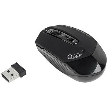 Mouse Quer G18 KOM0645, optic, wireless, negru