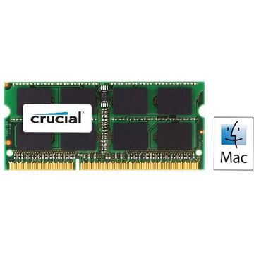 Memorie laptop Crucial CT2C4G3S1339MCEU, SODIMM, 2x4 GB DDR3, 1333 MHz, CL 9, 1.35/1.5V for Mac