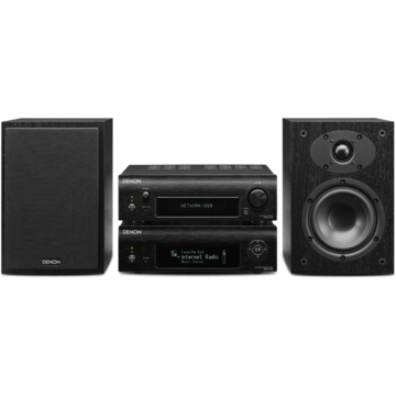 DENON Sistem audio DRA-F109/ DCD-F109/ SC-F109, 2 x 65W, negru