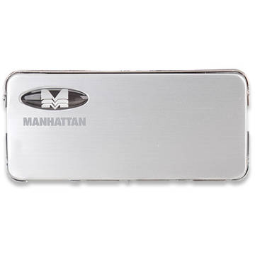 Manhattan Hub USB subtire, 4 porturi,USB 2.0 + adaptor de curent