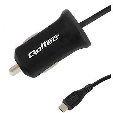 Qoltec Car charger  12W | 5V | 2.4A | Micro USB | 1.4m 50046.12W