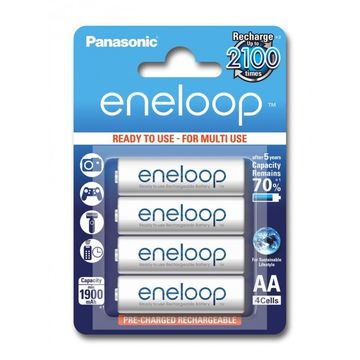 Panasonic Eneloop R6/AA 1900mAh, 4 Pcs, BOX BK-3MCCE-BOX