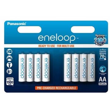 Panasonic Eneloop R6/AA 1900mAh, 8 Pcs, Blister BK-3MCCE-8BE