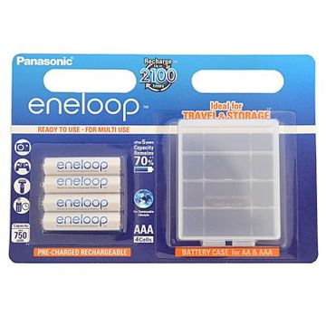 Panasonic Eneloop R03/AAA 750mAh, 4 Pcs, Blister + BOX BK-4MCCEC4BE