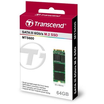 SSD Transcend  M.2 2260 SATA 6GB/s, 64GB, MLC (read/write; 450/80MB/s) TS64GMTS600