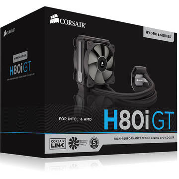 Corsair Cooler CPU Hydro Series H80i GT, Intel AMD