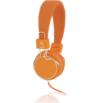 Casti iBOX D12, headset, cu microfon, portocalii