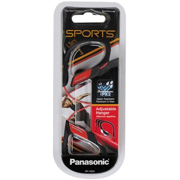 Casti Panasonic RP-HS34E-R, sport, clip on, rosii