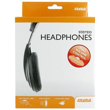 Casti 4World HiFi 04164, headphones, negre