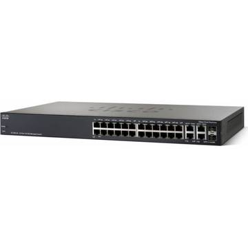 Switch Cisco SF300-24PP 24-port 10/100 PoE+ Managed Switch w/Gig Uplinks SF300-24PP-K9-EU