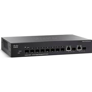 Switch Cisco SG300-10 10-port Gigabit Managed SFP Switch (8 SFP + 2 Combo) SG300-10SFP-K9-EU