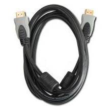 Digitus Connection cable HDMI Highspeed Ethernet 1.4, GOLD 2m, blak/grey PREMIUM DK-330112-020-D