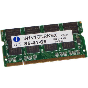 Memorie laptop Integral IN1V1GNRKBX, SODIMM, 1 GB DDR, 333 MHz, CL2.5, 2.5V