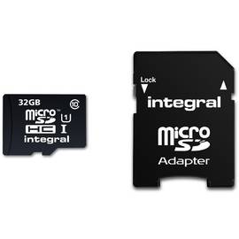 Card memorie Integral UltimaPro micro SDHC, 32 GB, clasa 10 + Adaptoare