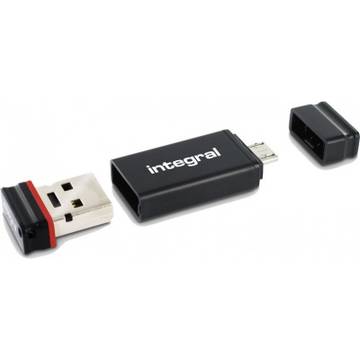 Memorie USB Integral Memorie USB  Fusion, 4 GB, USB 2.0 + Adaptor USB OTG