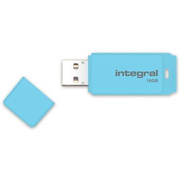Memorie USB Integral Memorie USB Pastel Blue Sky, 16 GB, USB 2.0