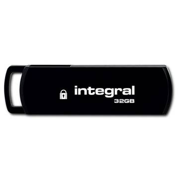 Memorie USB Integral Memorie USB Secure 360, 32 GB, USB 2.0, criptare AES 256-bit