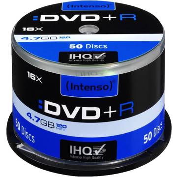 Intenso DVD+R, 50 bucati, 16x, 4.7 GB